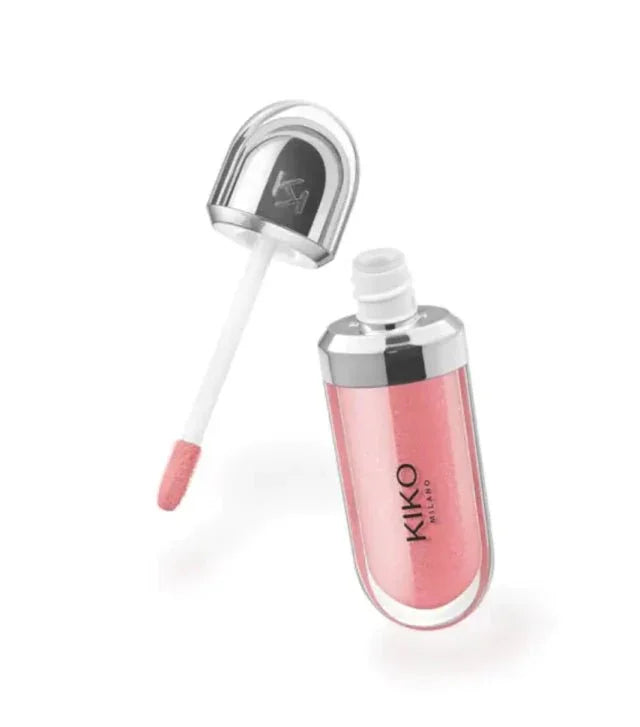COR 07 LIP GLOSS HYDRA 3D KIKO MILANO - Pink Magnolia - Almah Importados
